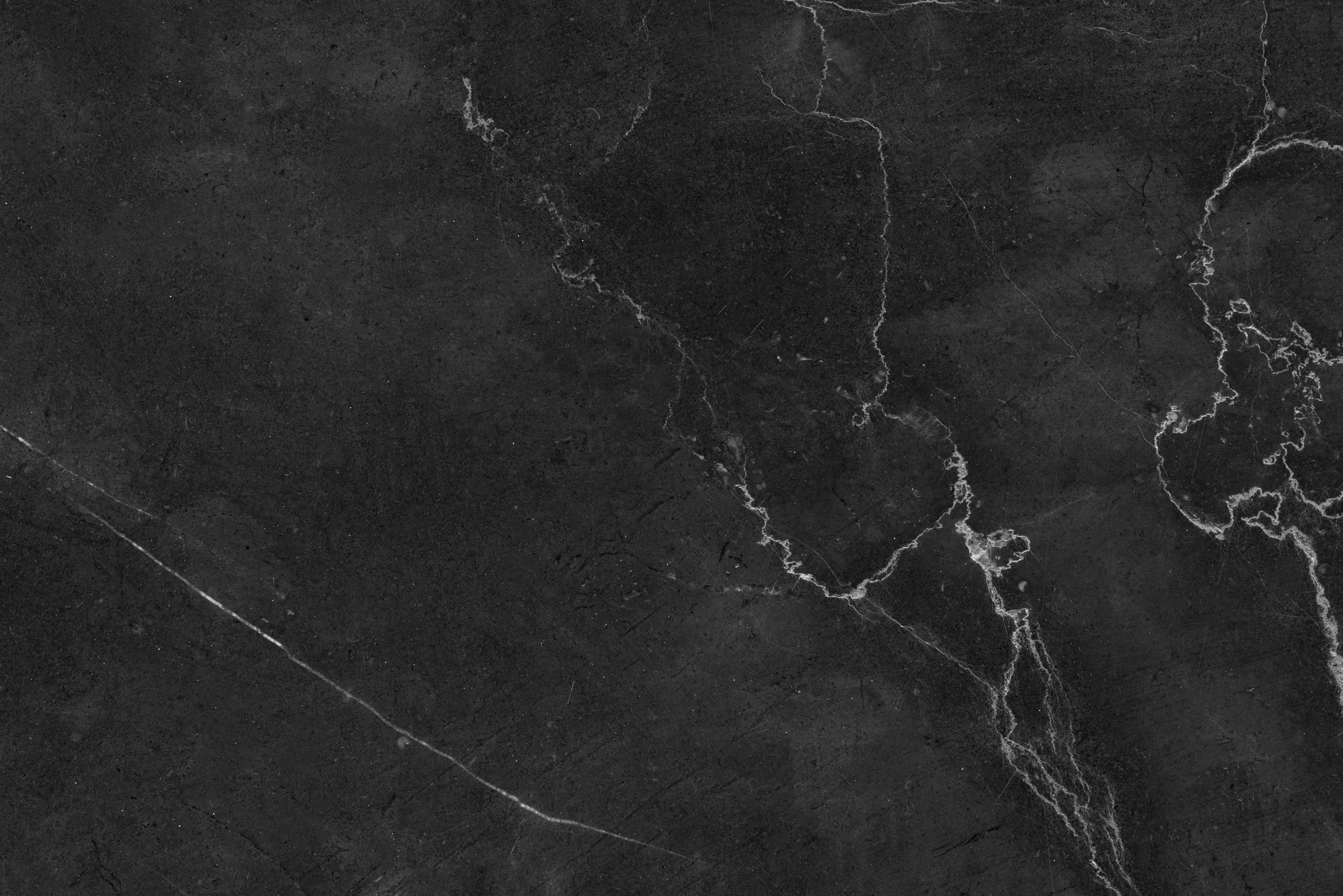 Black Marble Stone Slab with White Veins